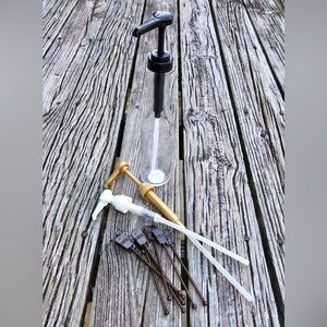 2/$10 New 14.5 Oz Glass Syrup Bottle With Pump Starbucks Pump Latte Stir Sticks